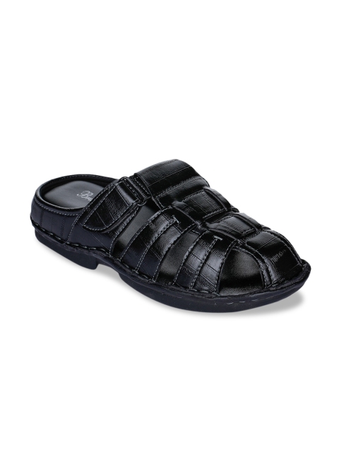 

Bruno Manetti Men Black Comfort Sandals