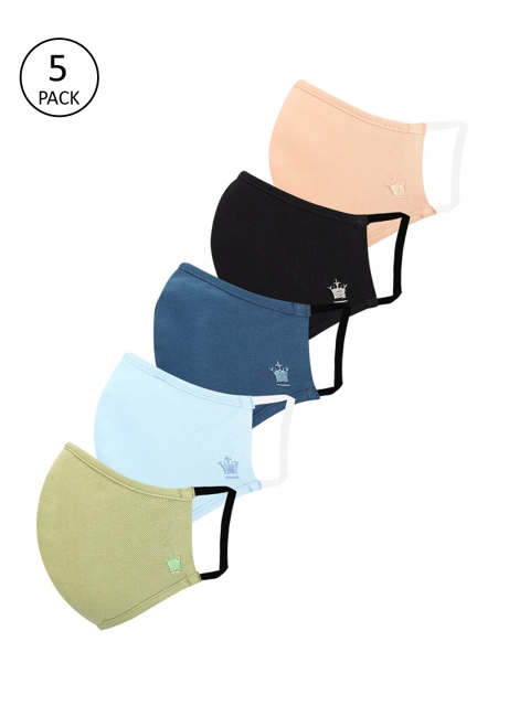 

Louis Philippe Men Assorted 5Pcs 3Ply Outdoor Fabric Masks