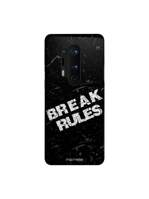

macmerise Black & White Break Rules OnePlus 8 Pro Back Case