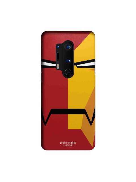

macmerise Red & Yellow Marvel Comics Face Focus Ironman OnePlus 8 Pro Back Case
