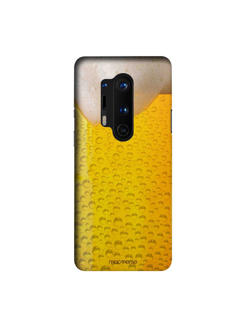 

macmerise Yellow & Beige Chug It OnePlus 8 Pro Back Case