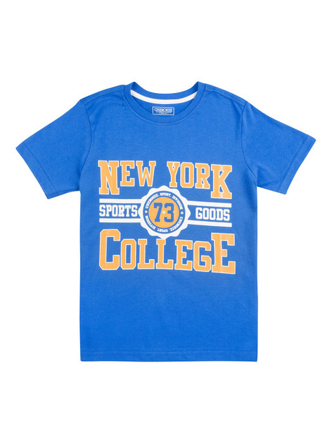 

Cherokee Boys Blue Printed Round Neck T-shirt