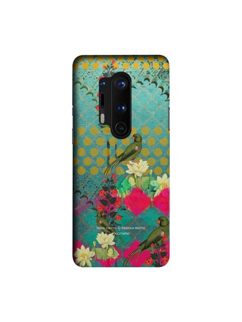 

macmerise Green & Pink India Circus Mitthu Miya OnePlus 8 Pro Back Case