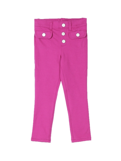 

The Childrens Place Girls Pink Regular Fit Solid Trousers