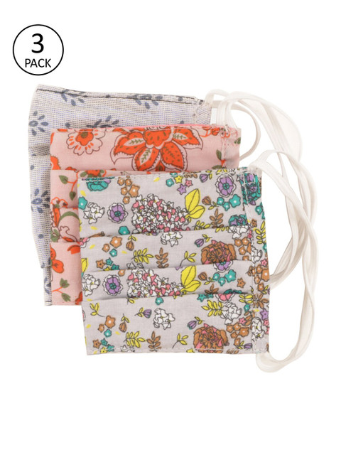 

Carlton London Unisex 3Ply 3Pcs Protective Outdoor Face Masks, Cream