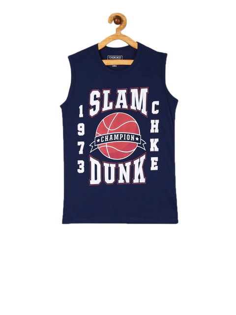 

Cherokee Boys Blue Printed Round Neck T-shirt