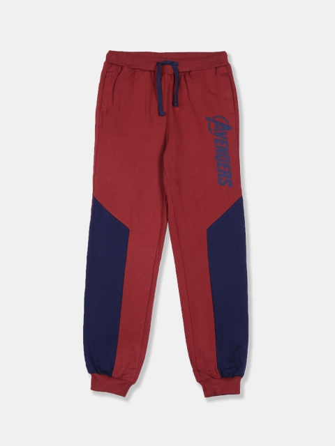 

Colt Boys Red & Blue Colorblocked Avengers Straight-Fit Joggers