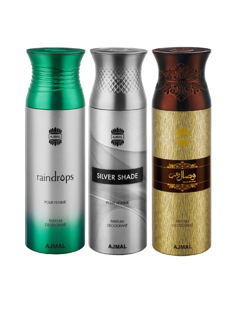 

Ajmal Unisex Set of 3 Deodorants, Multi