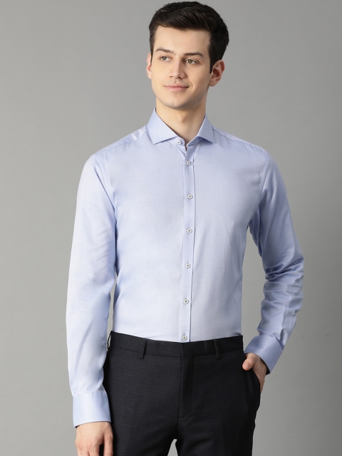 

Bruun & Stengade Men Blue Slim Fit Solid Formal Shirt