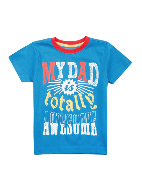 

Cherokee Boys Blue & White Printed Round Neck T-shirt