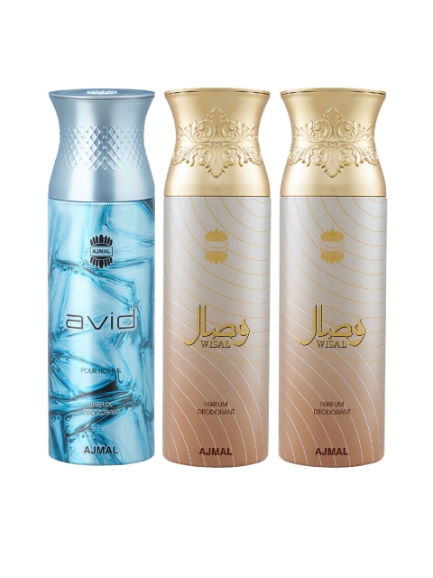 

Ajmal Unisex Set of 3 Deodorant, Multi