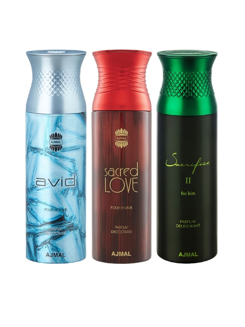 

Ajmal Unisex Set of 3 Deodorants, Multi