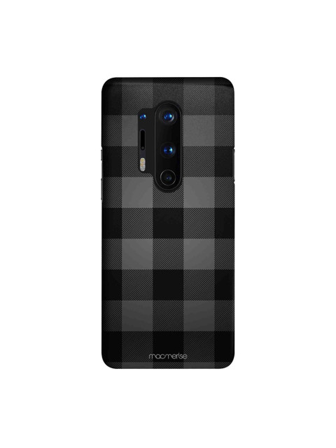 

macmerise Black Checkmate OnePlus 8 Pro Back Case