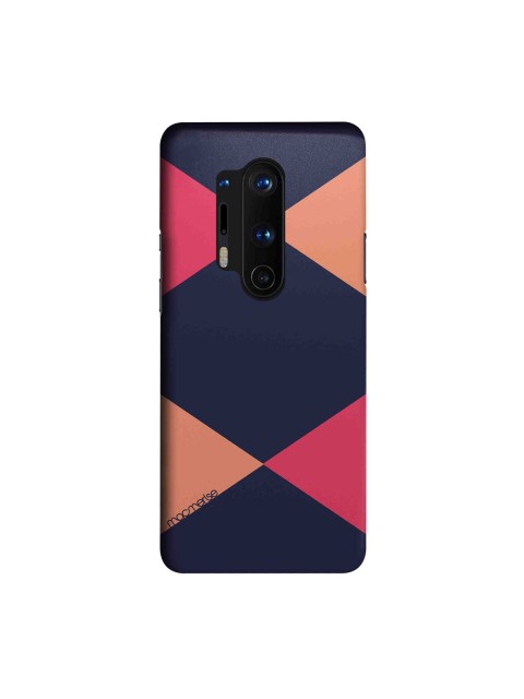 

macmerise Blue & Peach-Coloured Criss Cross Blupink OnePlus 8 Pro Back Case