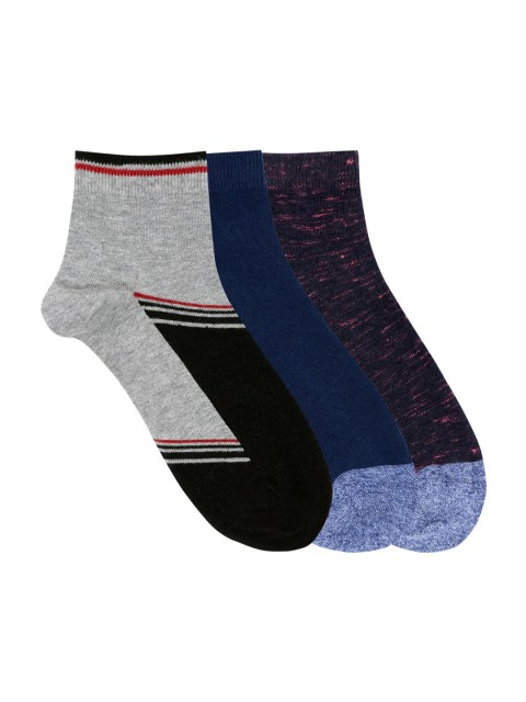 

Mustang Men Pack Of 3 Assorted Ankle-Length Socks
