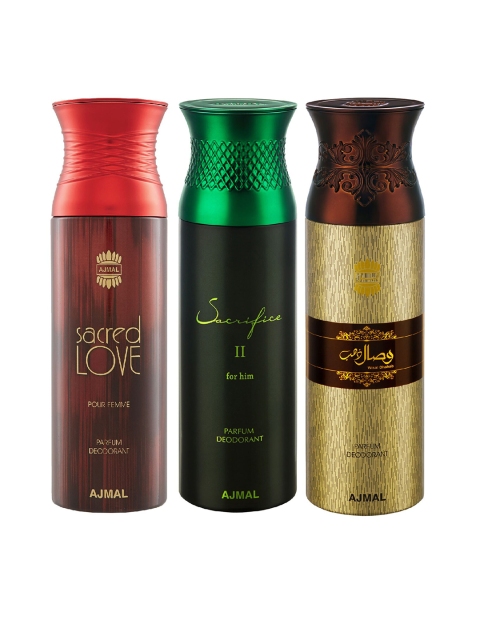 

Ajmal Unisex Set of 3 Deodorants, Multi