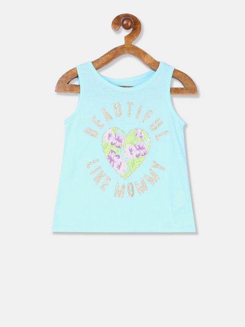 

The Childrens Place Girls Blue Printed A-Line Top