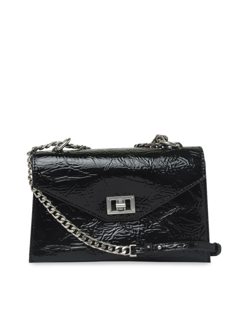 

CHARLES & KEITH Black Textured Sling Bag