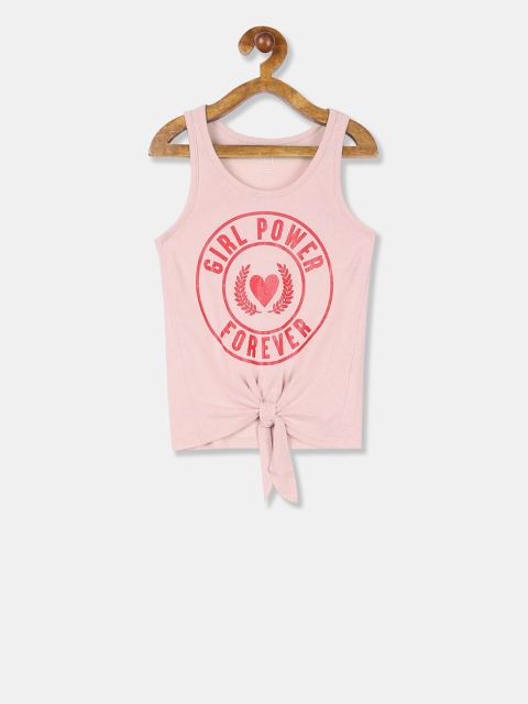 

The Childrens Place Girls Pink Printed Tank Top