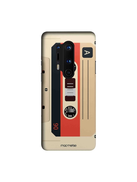 

macmerise Beige & Red Casette OnePlus 8 Pro Back Case