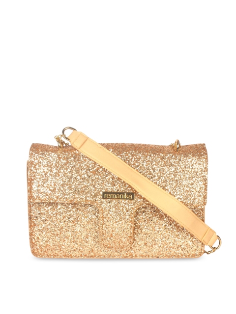 

Remanika Gold-Toned Embellished Purse Clutch