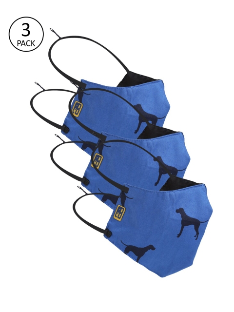 

Balista Unisex 4Ply 3Pcs Protective Outdoor Face Masks, Blue