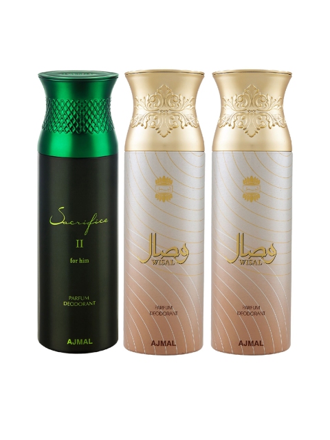 

Ajmal Unisex Set of 3 Deodorants, Multi