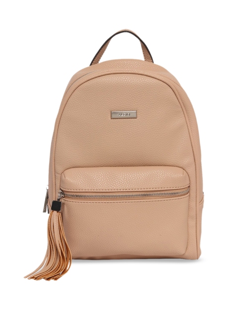 

ALDO Women Beige Solid Backpack