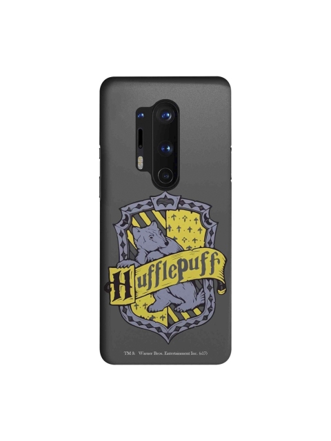 

macmerise Grey & Purple Harry Potter Crest Hufflepuff OnePlus 8 Pro Back Case