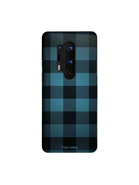 

macmerise Blue & Black Checkmate OnePlus 8 Pro Back Case