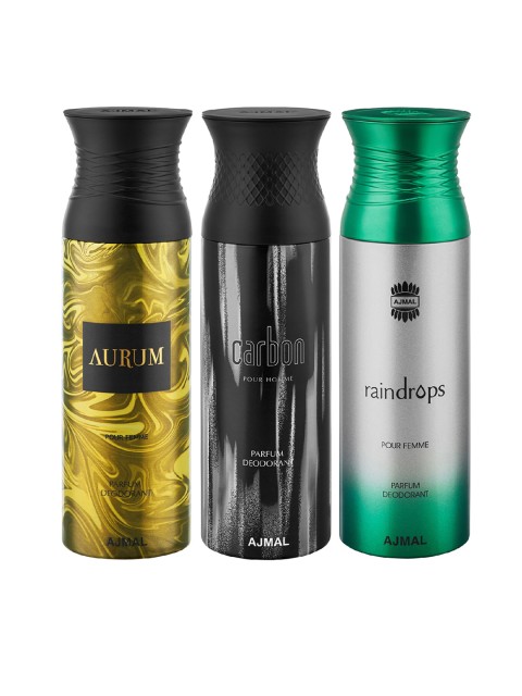 

Ajmal Unisex Set of 3 Deodorants, Multi