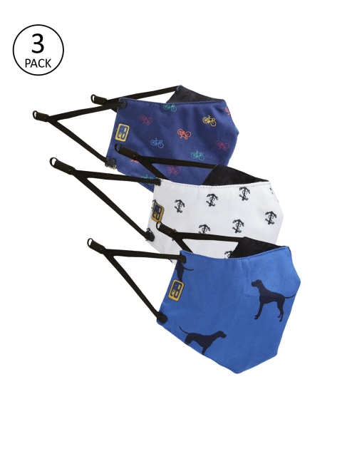 

Balista Unisex 4Ply 3Pcs Protective Outdoor Face Masks, Blue
