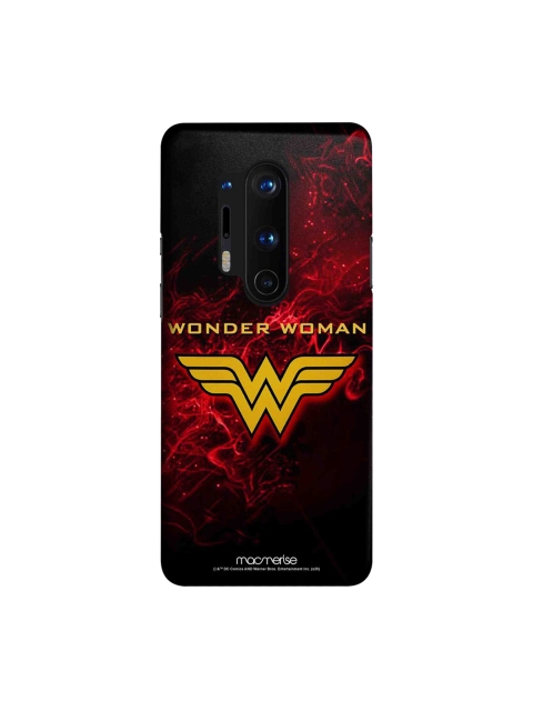 macmerise Black & Red Emblem Wonder Woman OnePlus 8 Pro Back Case