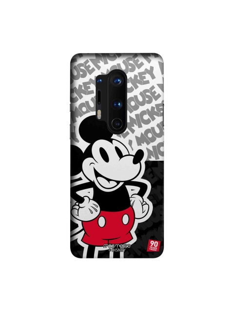

macmerise White & Black Disney Mickey Strike A Pose OnePlus 8 Pro Back Case