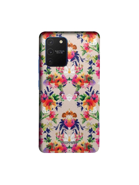 

macmerise Beige & Orange Floral Symmetry Samsung Galaxy S10 Lite Back Cover