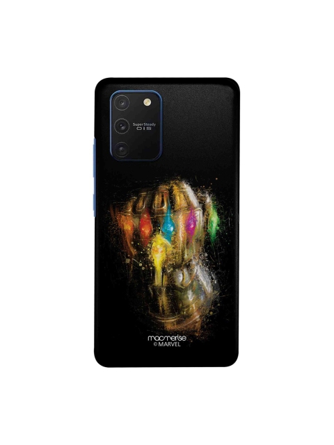 macmerise Black & Gold-Toned Marvel Comics Gauntlet Brushstrokes Samsung Galaxy S10 Lite Back Case