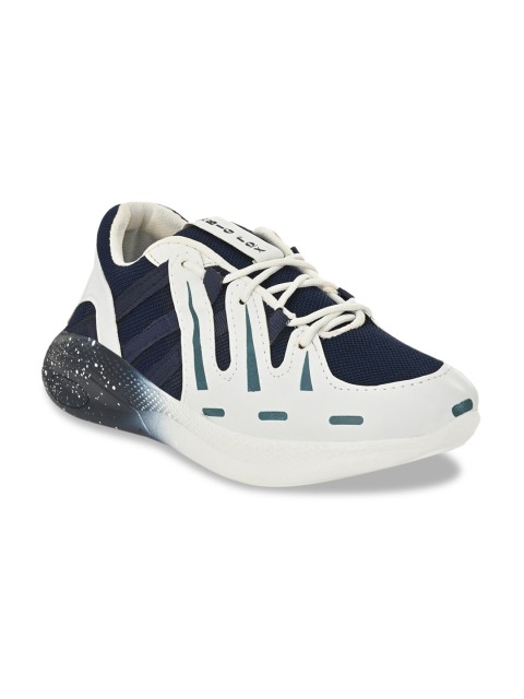

Big Fox Men Navy Blue & White Running Shoes