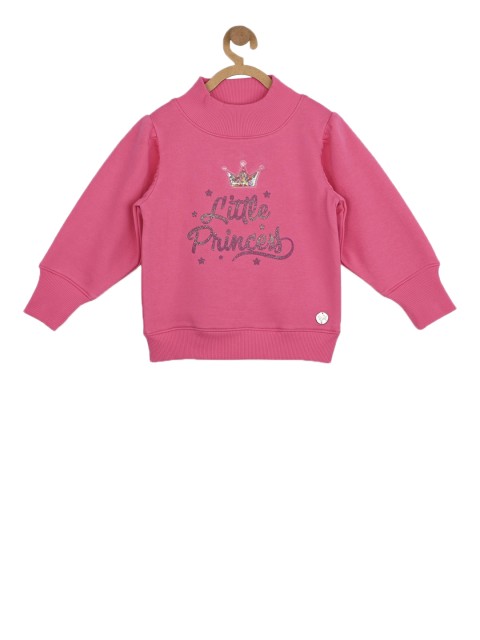 

Stupid Cupid Infant Girls Magenta Printed Pullover Sweatshirt