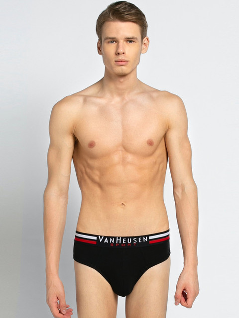

Van Heusen Men Black Solid Basic Briefs IHEBR1VSBK70005