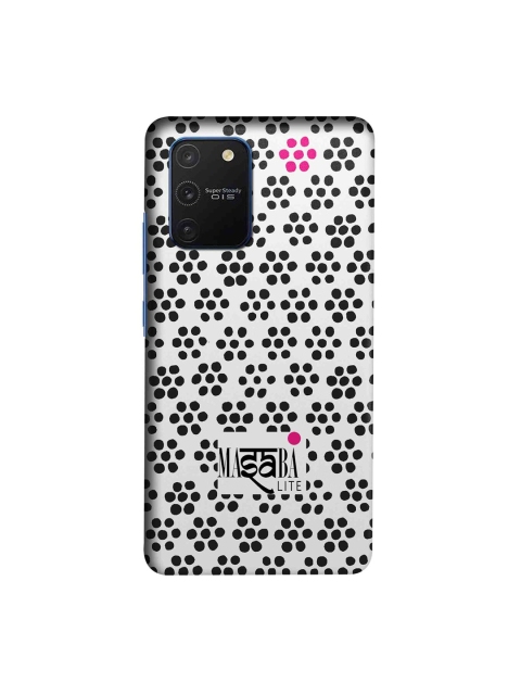 

macmerise Black & White Masaba Boondi Print Samsung Galaxy S10 Lite Back Case