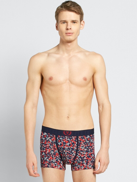 

Van Heusen Men Navy Blue & Red Printed Trunks IHETR1VSPT270004
