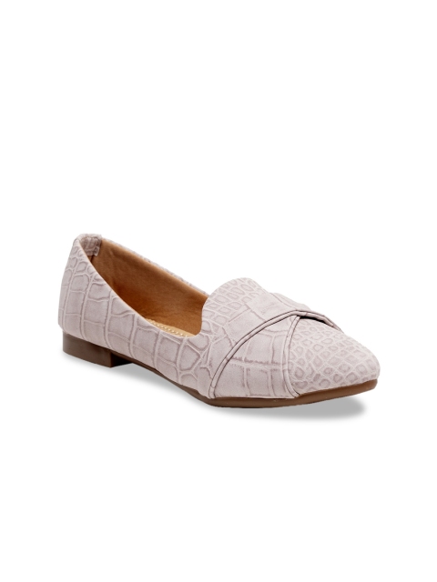 

Butterflies Women Peach-Coloured Textured PU Ballerinas