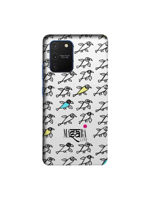 

macmerise White & Black Masaba Bird Print Samsung Galaxy S10 Lite Back Case