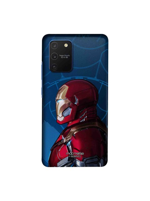 

macmerise Blue & Red Marvel Comics Iron Man Side Armor Samsung Galaxy S10 Lite Back Case