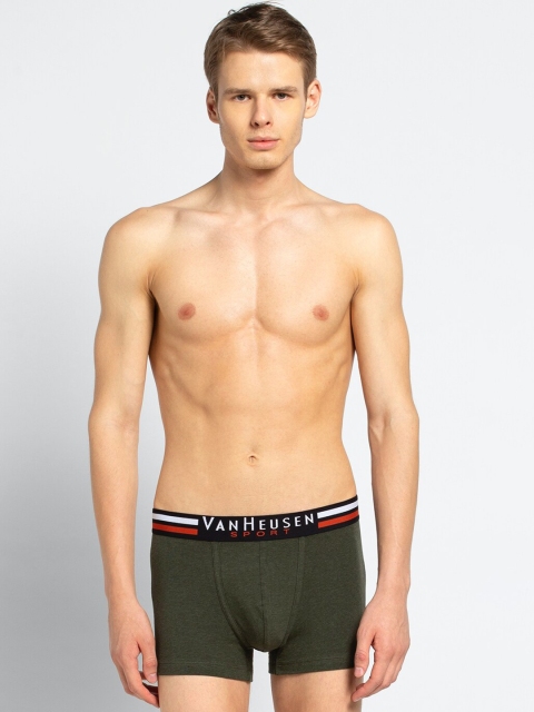 

Van Heusen Men Green Solid Trunks IHETR1VSOM70006