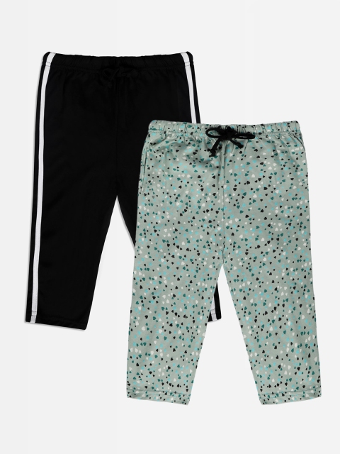 

Punkster Girls Multicoloured Pack of 2 Lounge Pants, Multi