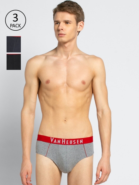 

Van Heusen Men Pack Of 3 Solid Basic Briefs IHEBR3CCC410012, Black