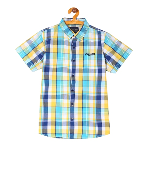 

Cherokee Boys Blue & Yellow Checked Casual Shirt
