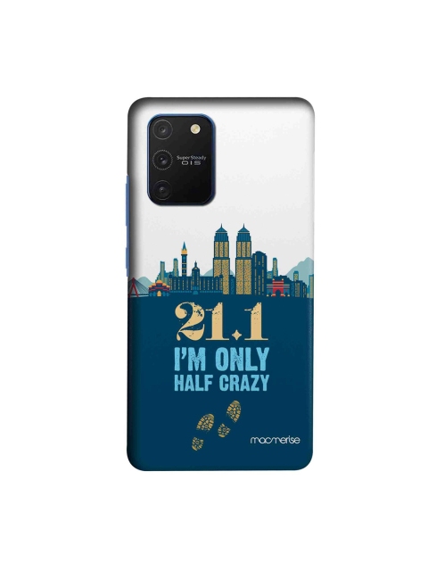 

macmerise Blue & White Half Crazy Samsung Galaxy S10 Lite Back Case