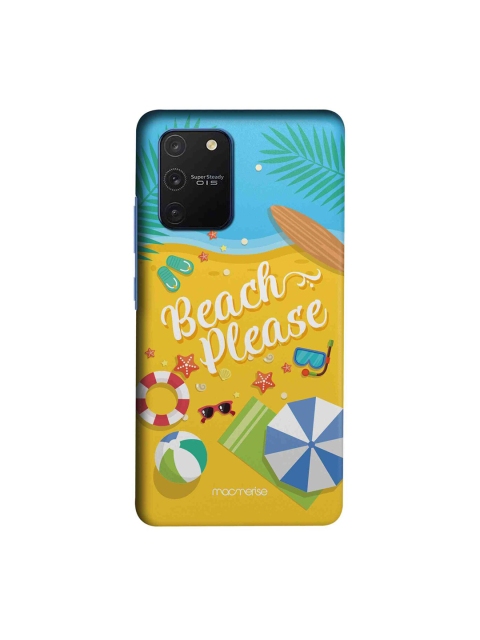 

macmerise Yellow & Turquoise Blue Beach Please Samsung Galaxy S10 Lite Back Cover
